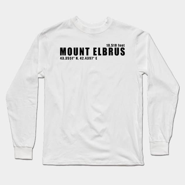 Caucasus Majesty: Mount Elbrus Long Sleeve T-Shirt by senaru